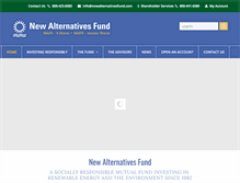 Tablet Screenshot of newalternativesfund.com